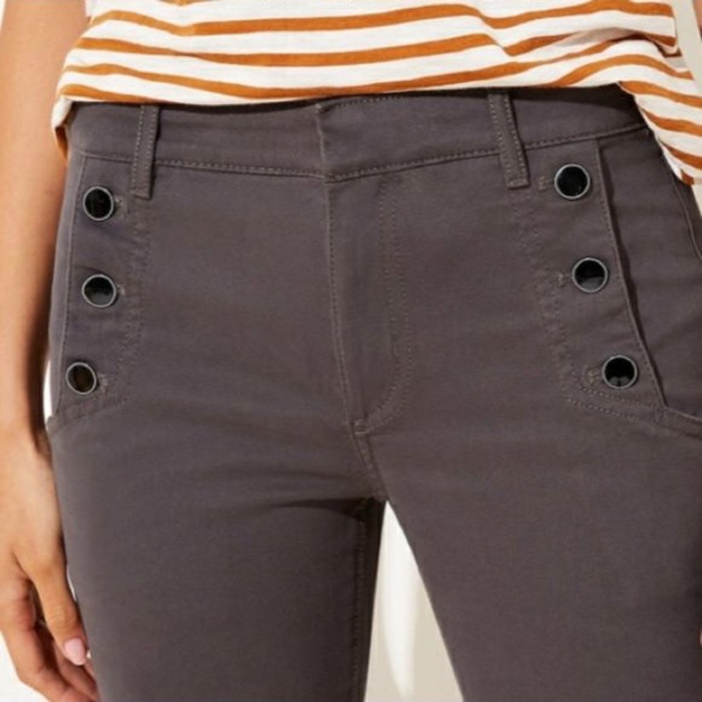 LOFT Sailor Sateen Ankle Leggings